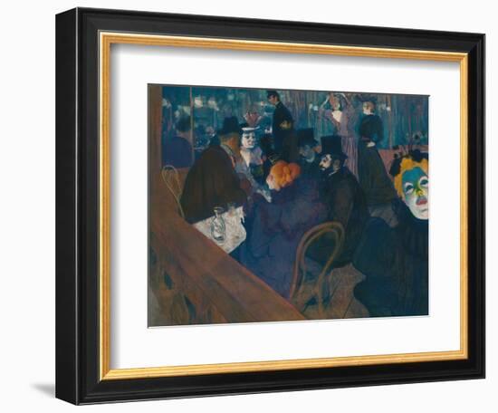 At the Moulin Rouge, 1892-93-Henri de Toulouse-Lautrec-Framed Giclee Print