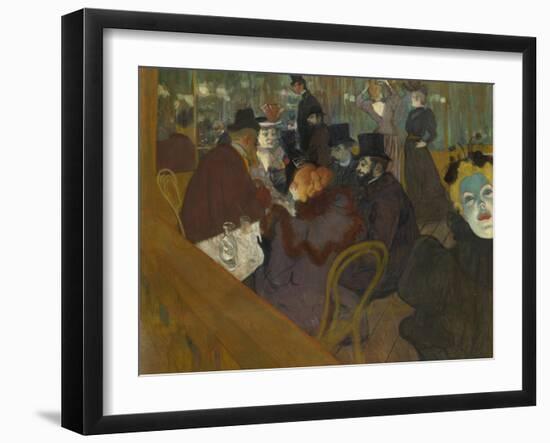 At the Moulin Rouge, 1892-95-Henri de Toulouse-Lautrec-Framed Giclee Print