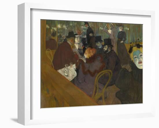 At the Moulin Rouge, 1892-95-Henri de Toulouse-Lautrec-Framed Giclee Print