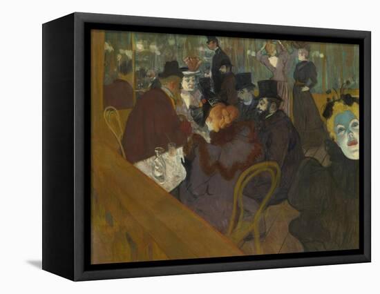 At the Moulin Rouge, 1892-95-Henri de Toulouse-Lautrec-Framed Premier Image Canvas