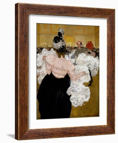 At the Moulin Rouge, 1897 (Oil on Canvas)-Henri Jacques Edouard Evenepoel-Framed Giclee Print