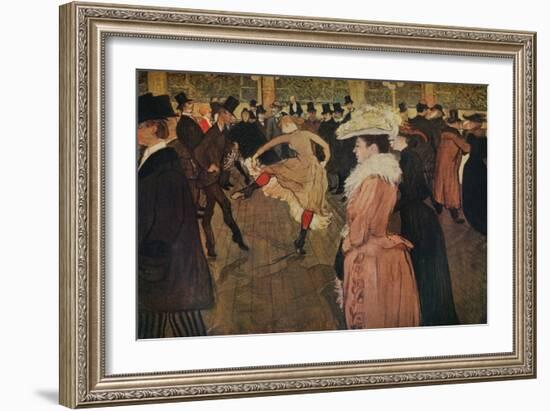 'At the Moulin Rouge, the Dance', 1890 (1934)-Henri de Toulouse-Lautrec-Framed Giclee Print