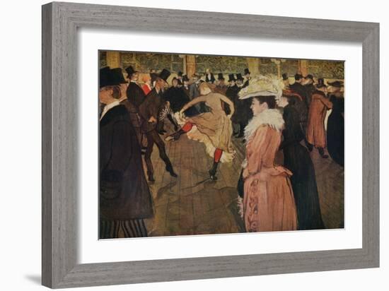 'At the Moulin Rouge, the Dance', 1890 (1934)-Henri de Toulouse-Lautrec-Framed Giclee Print