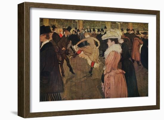 'At the Moulin Rouge, the Dance', 1890 (1934)-Henri de Toulouse-Lautrec-Framed Giclee Print