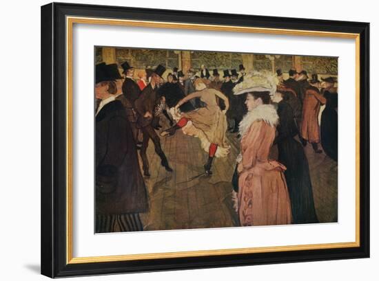 'At the Moulin Rouge, the Dance', 1890 (1934)-Henri de Toulouse-Lautrec-Framed Giclee Print