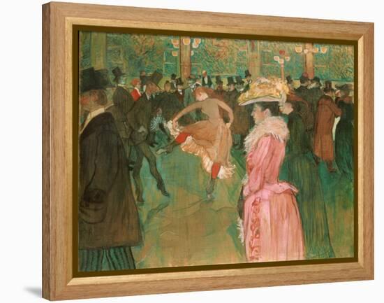 At the Moulin Rouge: the Dance, 1890 (Oil on Canvas)-Henri de Toulouse-Lautrec-Framed Premier Image Canvas