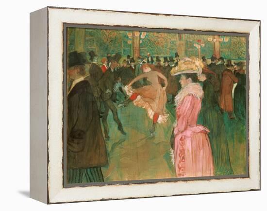 At the Moulin Rouge: the Dance, 1890 (Oil on Canvas)-Henri de Toulouse-Lautrec-Framed Premier Image Canvas