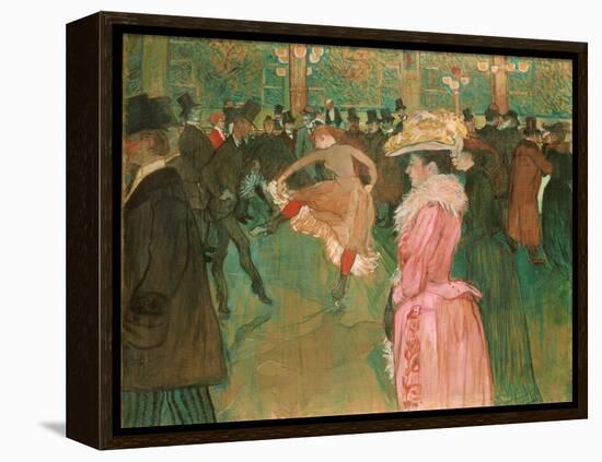 At the Moulin Rouge: the Dance, 1890 (Oil on Canvas)-Henri de Toulouse-Lautrec-Framed Premier Image Canvas