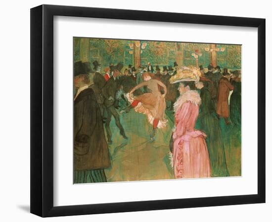 At the Moulin Rouge: The Dance, 1890-Henri de Toulouse-Lautrec-Framed Giclee Print