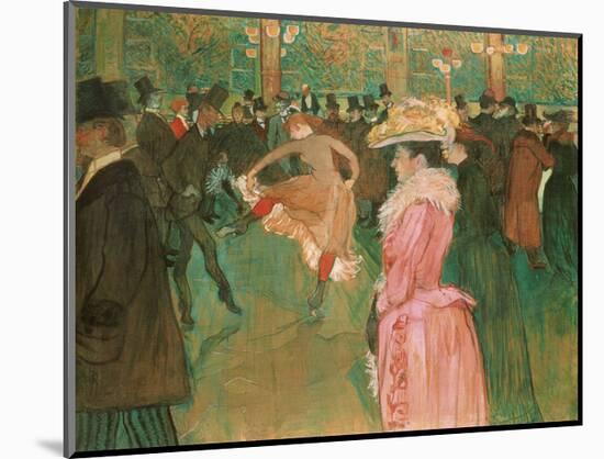 At the Moulin Rouge: The Dance, 1890-Henri de Toulouse-Lautrec-Mounted Art Print