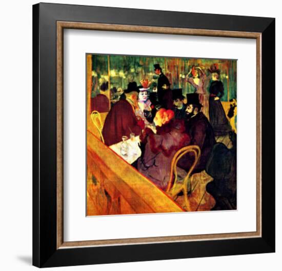 At the Moulin Rouge-Henri de Toulouse-Lautrec-Framed Giclee Print