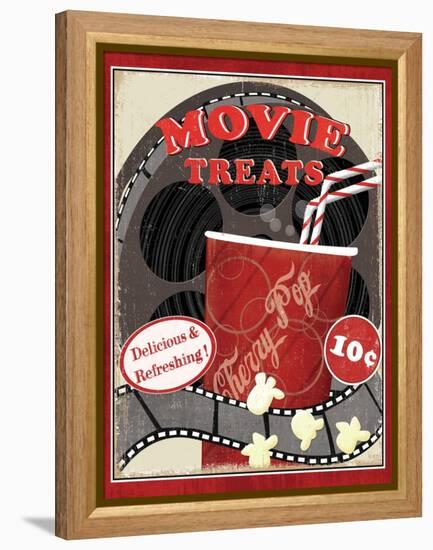 At the Movies II-Veronique Charron-Framed Stretched Canvas