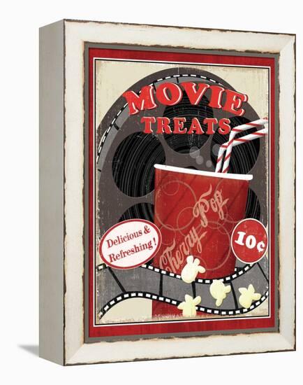 At the Movies II-Veronique Charron-Framed Stretched Canvas
