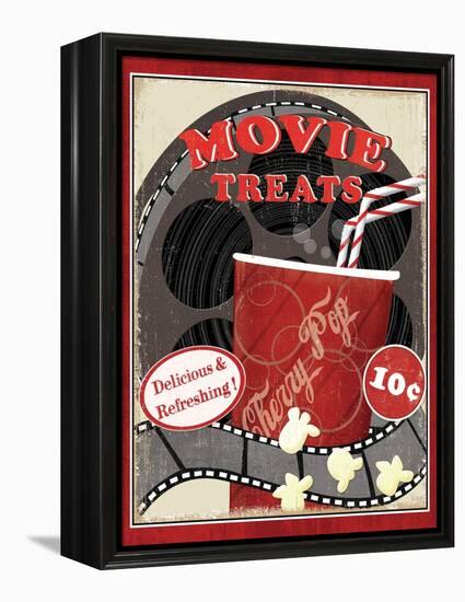 At the Movies II-Veronique Charron-Framed Stretched Canvas