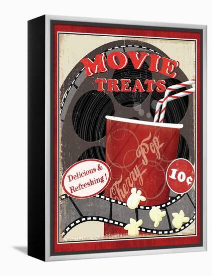 At the Movies II-Veronique Charron-Framed Stretched Canvas