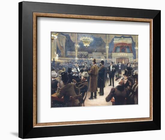 At the Music Hall in the Cirkus Bygningen, Jernbaneegade-Paul Fischer-Framed Giclee Print