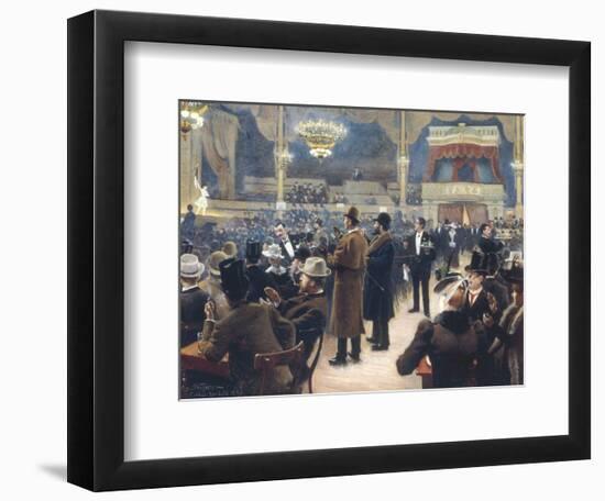 At the Music Hall in the Cirkus Bygningen, Jernbaneegade-Paul Fischer-Framed Giclee Print