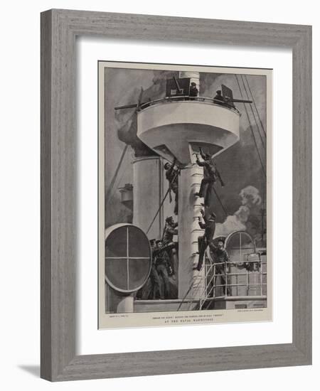 At the Naval Manoeuvres-Joseph Nash-Framed Giclee Print