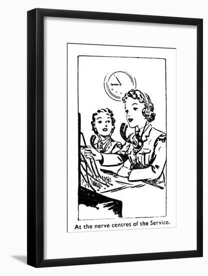 'At the nerve centres of the Service', 1940-Unknown-Framed Giclee Print