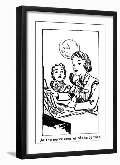 'At the nerve centres of the Service', 1940-Unknown-Framed Giclee Print