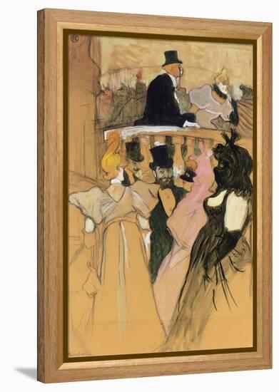 At the Opera Ball (Au bal de l'opera). 1893-Henri de Toulouse-Lautrec-Framed Premier Image Canvas