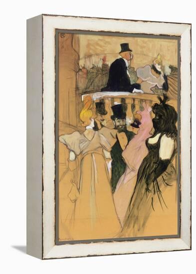 At the Opera Ball (Au bal de l'opera). 1893-Henri de Toulouse-Lautrec-Framed Premier Image Canvas