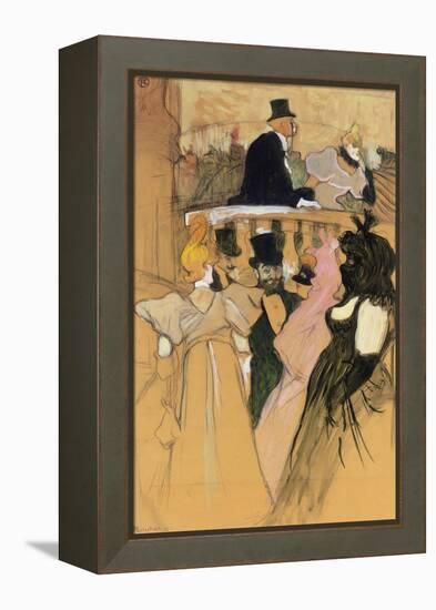 At the Opera Ball (Au bal de l'opera). 1893-Henri de Toulouse-Lautrec-Framed Premier Image Canvas