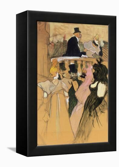 At the Opera Ball (Au bal de l'opera). 1893-Henri de Toulouse-Lautrec-Framed Premier Image Canvas