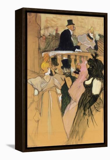 At the Opera Ball (Au bal de l'opera). 1893-Henri de Toulouse-Lautrec-Framed Premier Image Canvas