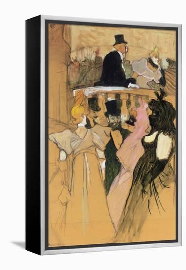 At the Opera Ball (Au bal de l'opera). 1893-Henri de Toulouse-Lautrec-Framed Premier Image Canvas