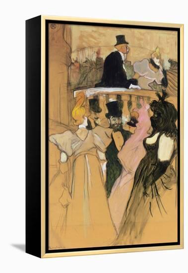 At the Opera Ball (Au bal de l'opera). 1893-Henri de Toulouse-Lautrec-Framed Premier Image Canvas