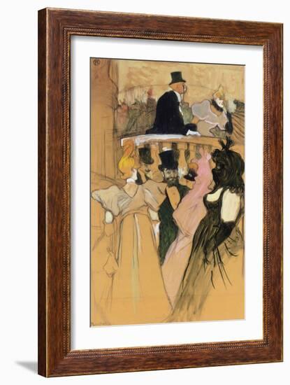 At the Opera Ball (Au bal de l'opera). 1893-Henri de Toulouse-Lautrec-Framed Giclee Print