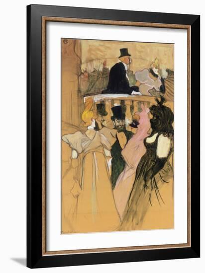 At the Opera Ball (Au bal de l'opera). 1893-Henri de Toulouse-Lautrec-Framed Giclee Print