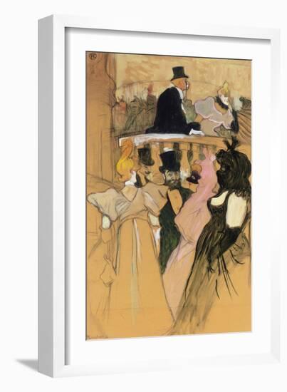 At the Opera Ball (Au bal de l'opera). 1893-Henri de Toulouse-Lautrec-Framed Giclee Print