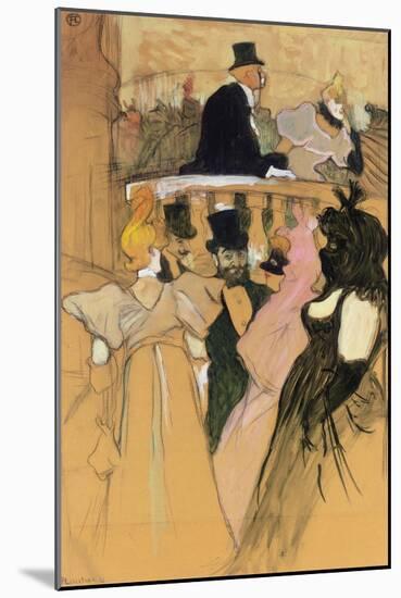 At the Opera Ball (Au bal de l'opera). 1893-Henri de Toulouse-Lautrec-Mounted Giclee Print