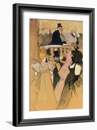 At the Opera Ball (Au bal de l'opera). 1893-Henri de Toulouse-Lautrec-Framed Giclee Print