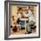 "At the Optometrist" or "Eye Doctor", May 19,1956-Norman Rockwell-Framed Giclee Print