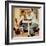 "At the Optometrist" or "Eye Doctor", May 19,1956-Norman Rockwell-Framed Giclee Print