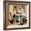 "At the Optometrist" or "Eye Doctor", May 19,1956-Norman Rockwell-Framed Giclee Print