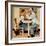 "At the Optometrist" or "Eye Doctor", May 19,1956-Norman Rockwell-Framed Giclee Print