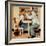 "At the Optometrist" or "Eye Doctor", May 19,1956-Norman Rockwell-Framed Premium Giclee Print