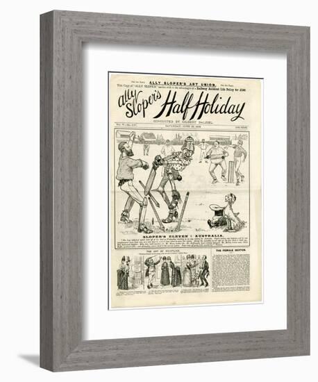 At the Oval, Ally Sloper-null-Framed Premium Giclee Print