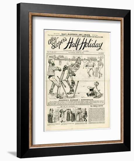 At the Oval, Ally Sloper-null-Framed Premium Giclee Print