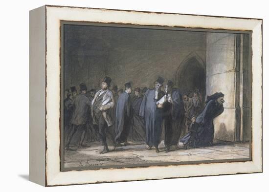At the Palace of Justice, C.1862-65-Honore Daumier-Framed Premier Image Canvas