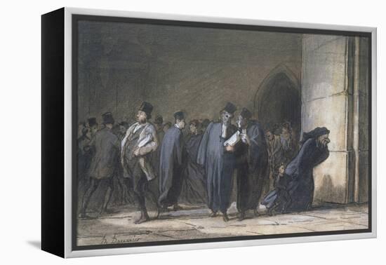 At the Palace of Justice, C.1862-65-Honore Daumier-Framed Premier Image Canvas