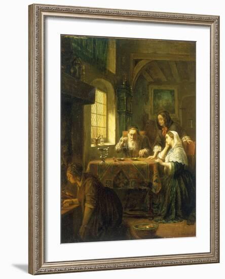 At the Pawn Broker's, 1852-Laurent Didier Detouche-Framed Giclee Print