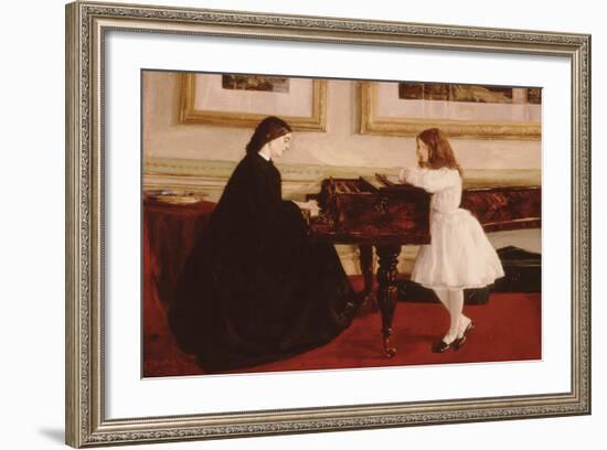 At The Piano-James McNeill Whistler-Framed Giclee Print