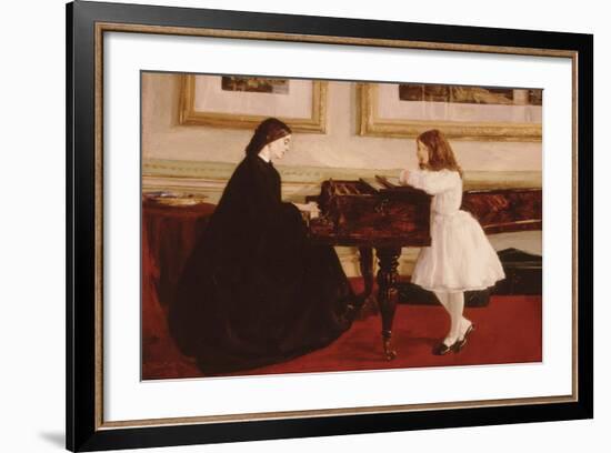 At The Piano-James McNeill Whistler-Framed Giclee Print