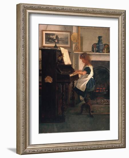 At the Piano-Henry Stacey Marks-Framed Giclee Print