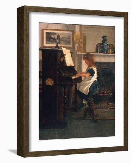 At the Piano-Henry Stacey Marks-Framed Giclee Print